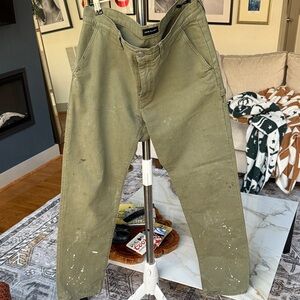 John Elliott green work pant